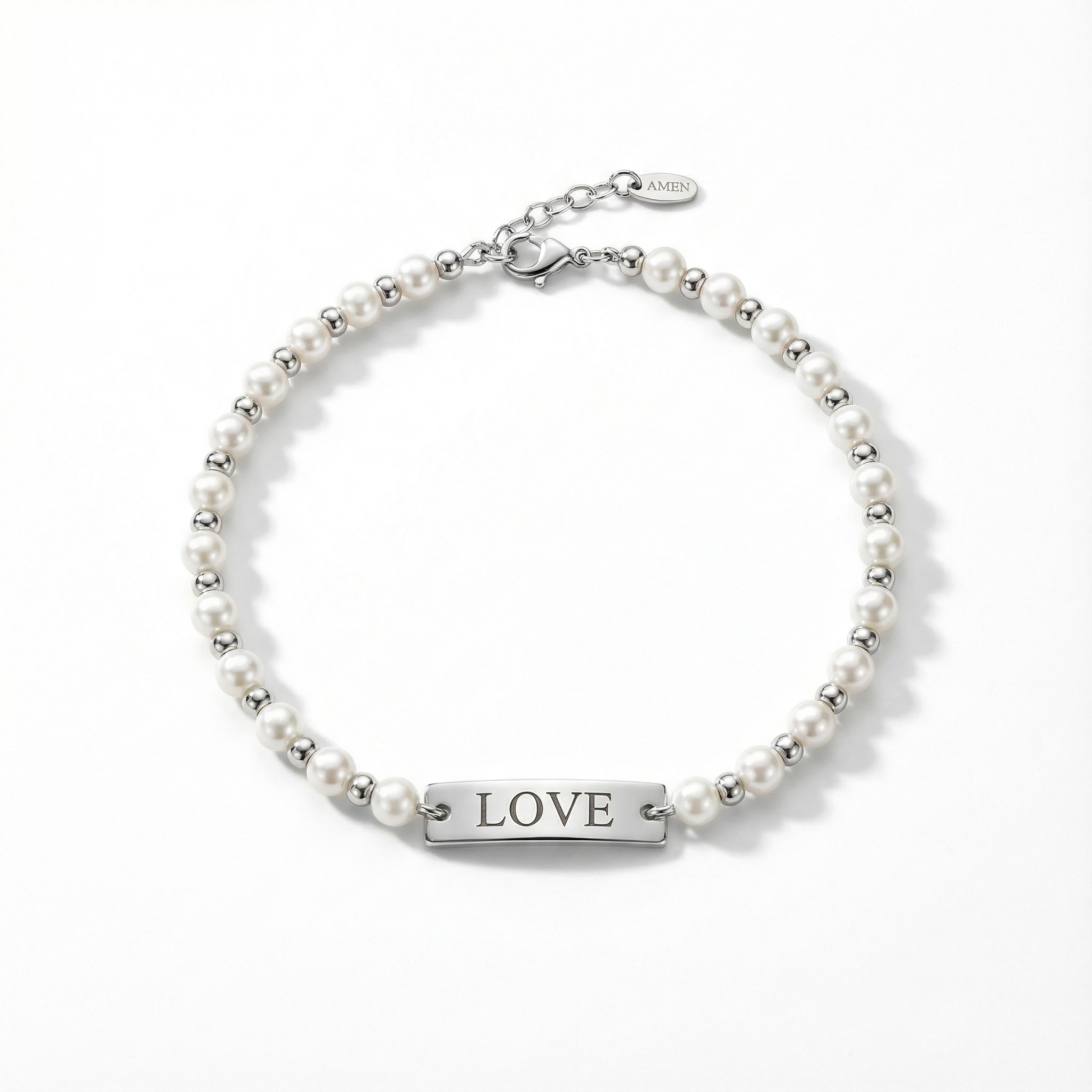 AMEN Náramek LOVE Silver