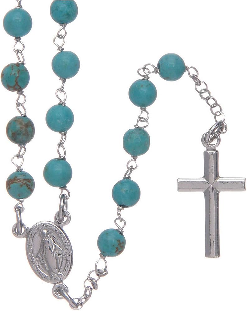 AMEN Náramek Rosary Skyblue