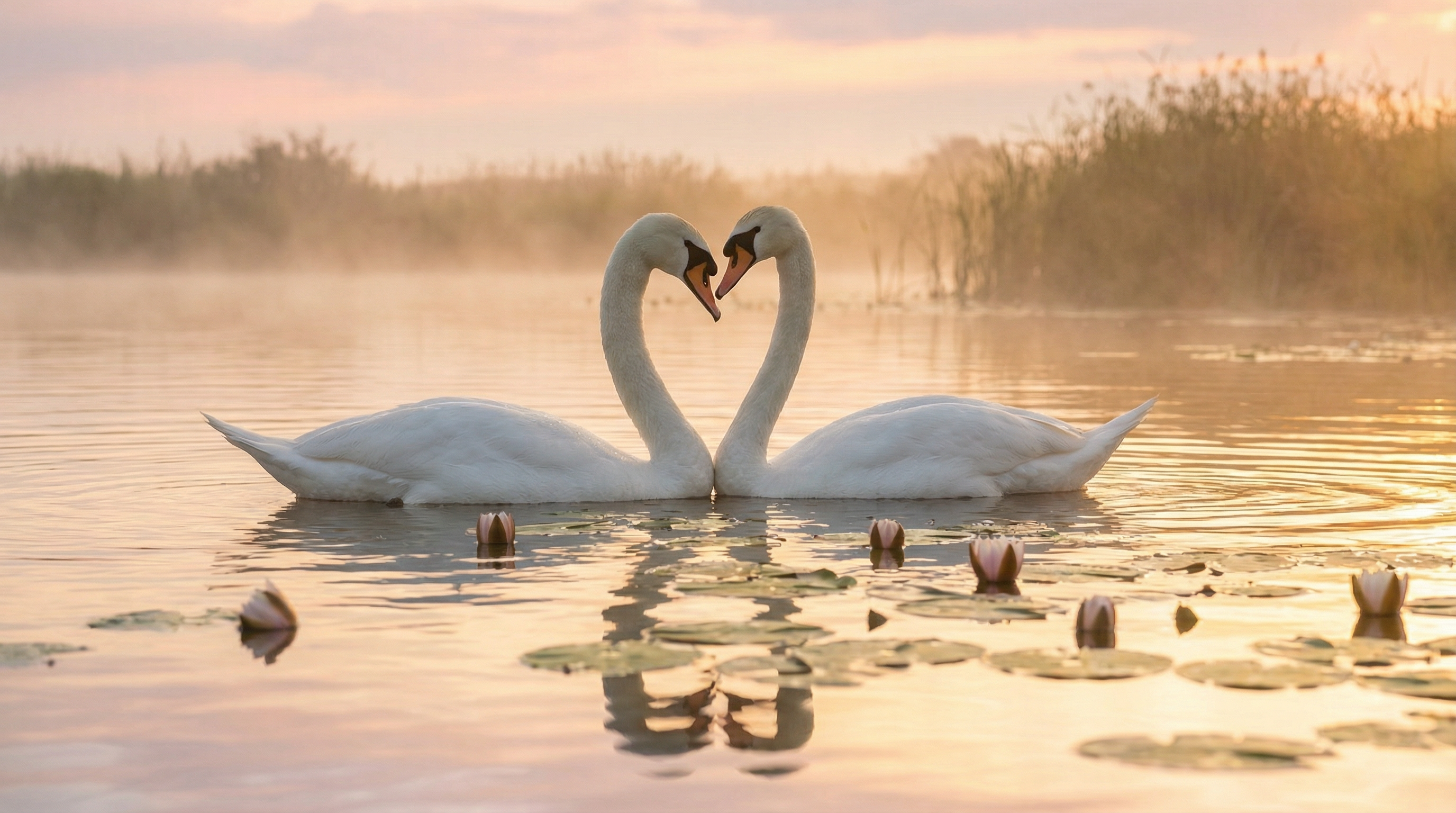 Labutě - symbol věčné lásky a věrnosti
